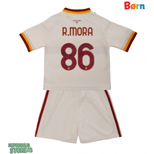 AS Roma Rodrigo Mora #86 Replika Babytøj Udebanesæt Børn 2026-27 Kortærmet (+ Korte bukser)